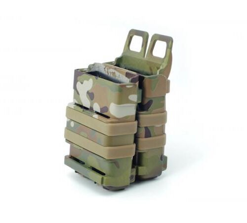 FMA Polymer MOLLE FastMag Pouch for M4 / 5.56 Magazines, 2 pcs - MC