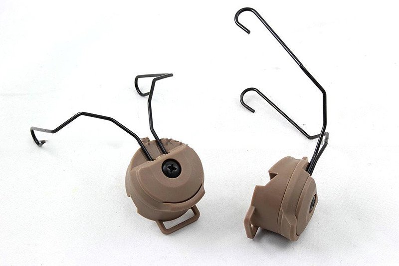 FMA ARC Helmet Mount for MSA Sordin Headset - Tan