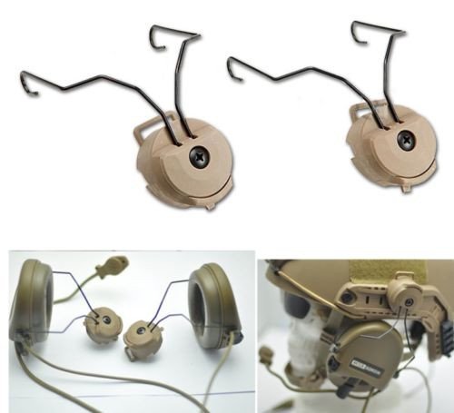 FMA ARC Helmet Mount for MSA Sordin Headset - Tan