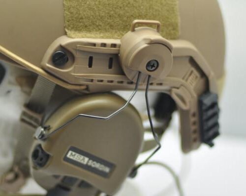 FMA ARC Helmet Mount for MSA Sordin Headset - Tan