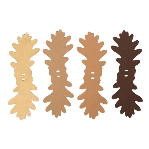 ANAREUS Pack of 3D SilkLeaf Camouflage Leaves, Medium (100 Pcs) - Brown