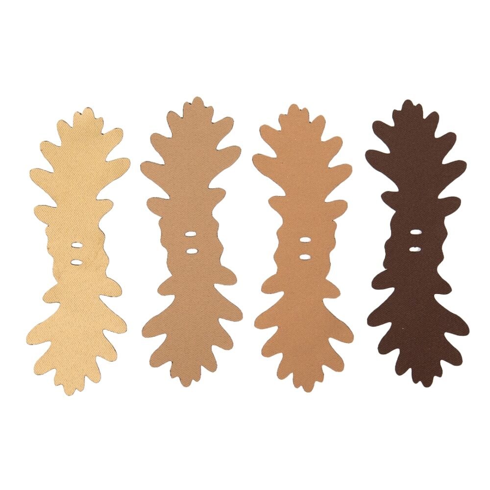 ANAREUS Pack of 3D SilkLeaf Camouflage Leaves, Large (308 Pcs) - Brown