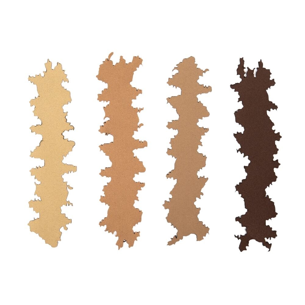 ANAREUS Pack of 3D SilkLeaf Camouflage Leaves, Small (25 Pcs) - Brown