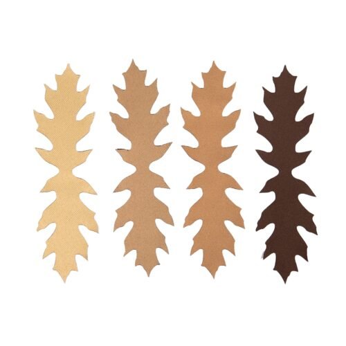 ANAREUS Pack of 3D SilkLeaf Camouflage Leaves, Small (25 Pcs) - Brown