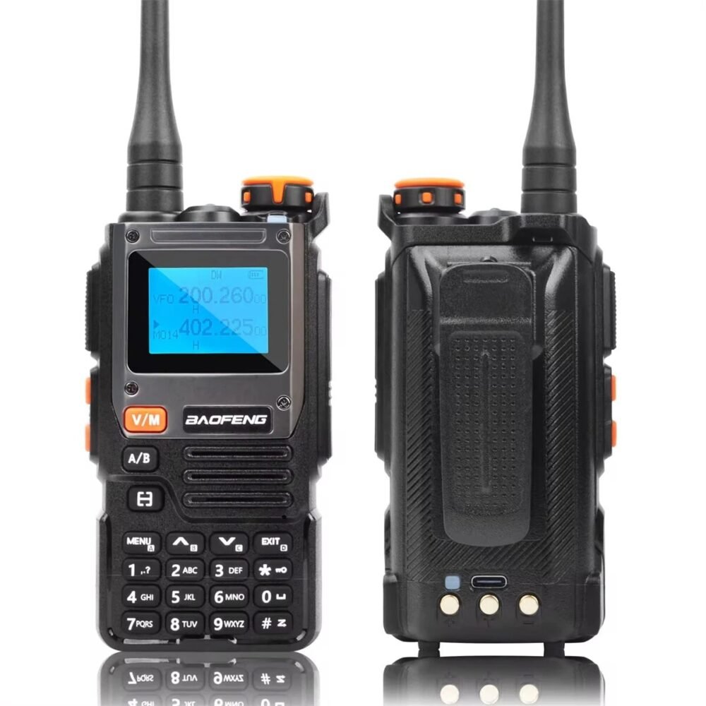 Baofeng UV-K61 Tri-band Radio (AIR / VHF / UHF), USB-C - Black