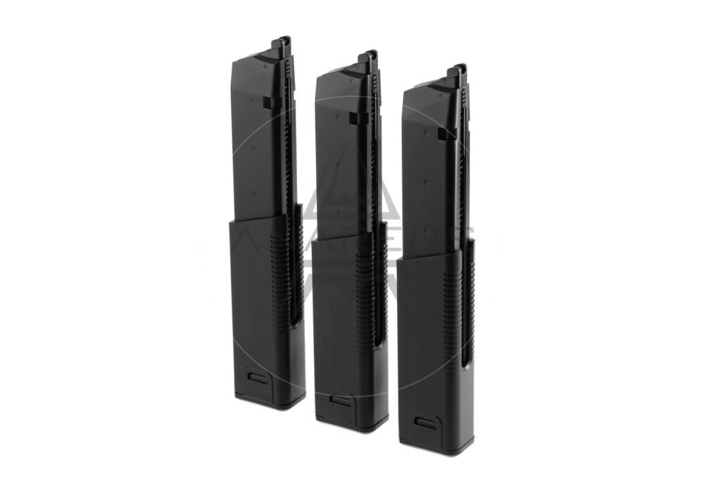 3x Magazines for Krytac Kriss Vector GBB, 60 BBs - Black