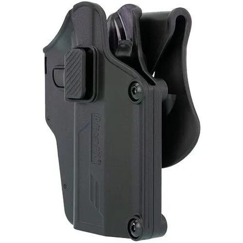 AMOMAX Universal Pistol Holster Per-Fit(TM), Right Hand - Black
