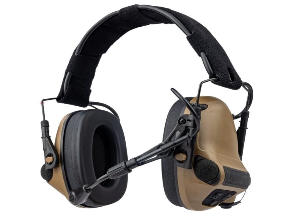 69260 EARMOR M33 EN352 SET Shooting Headset - Coyote Brown