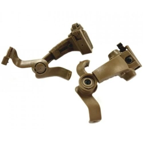 EARMOR M16A Helmet Adapters for M32 PLUS Headset, ARC Mount - Coyote Brown