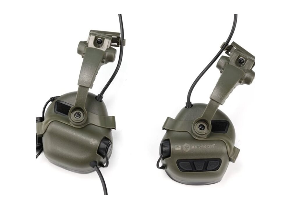 EARMOR M16A Helmet Adapters for M32 PLUS Headset, ARC Mount - Black