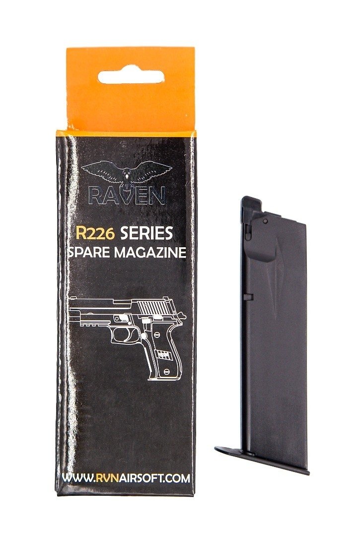 RAVEN Gas Magazine for R226 GBB, 21 BBs - Black