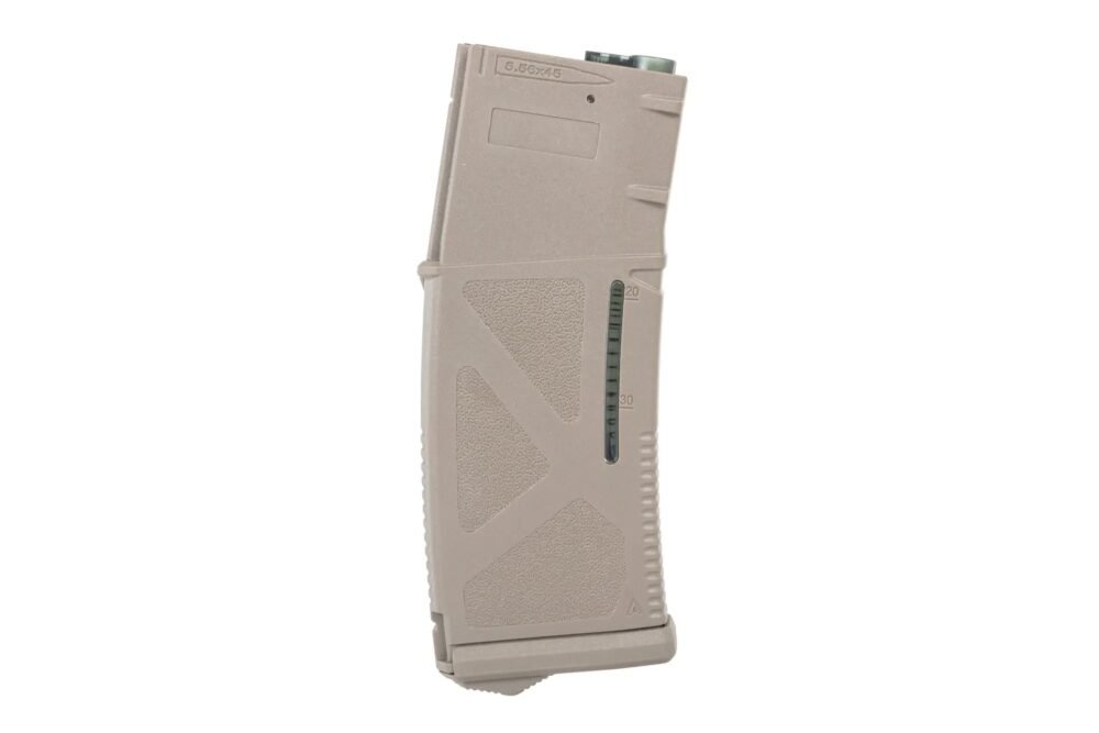 Arcturus Mid-Cap Magazine EMM M4 / AR15, 30 / 130 BBs, Polymer - Tan