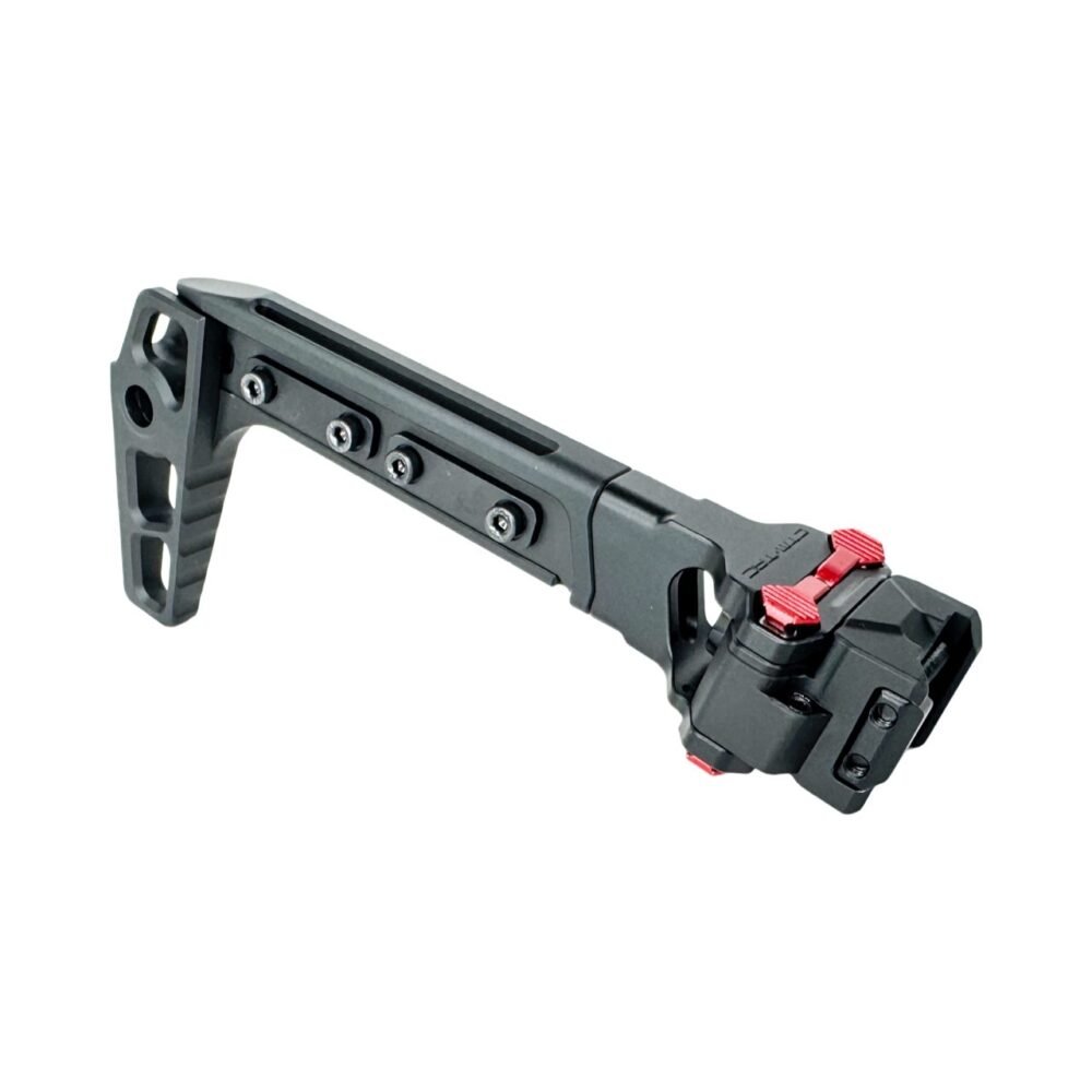 CTM CNC TwinFold Adjustable RIS Rail Stock - Black