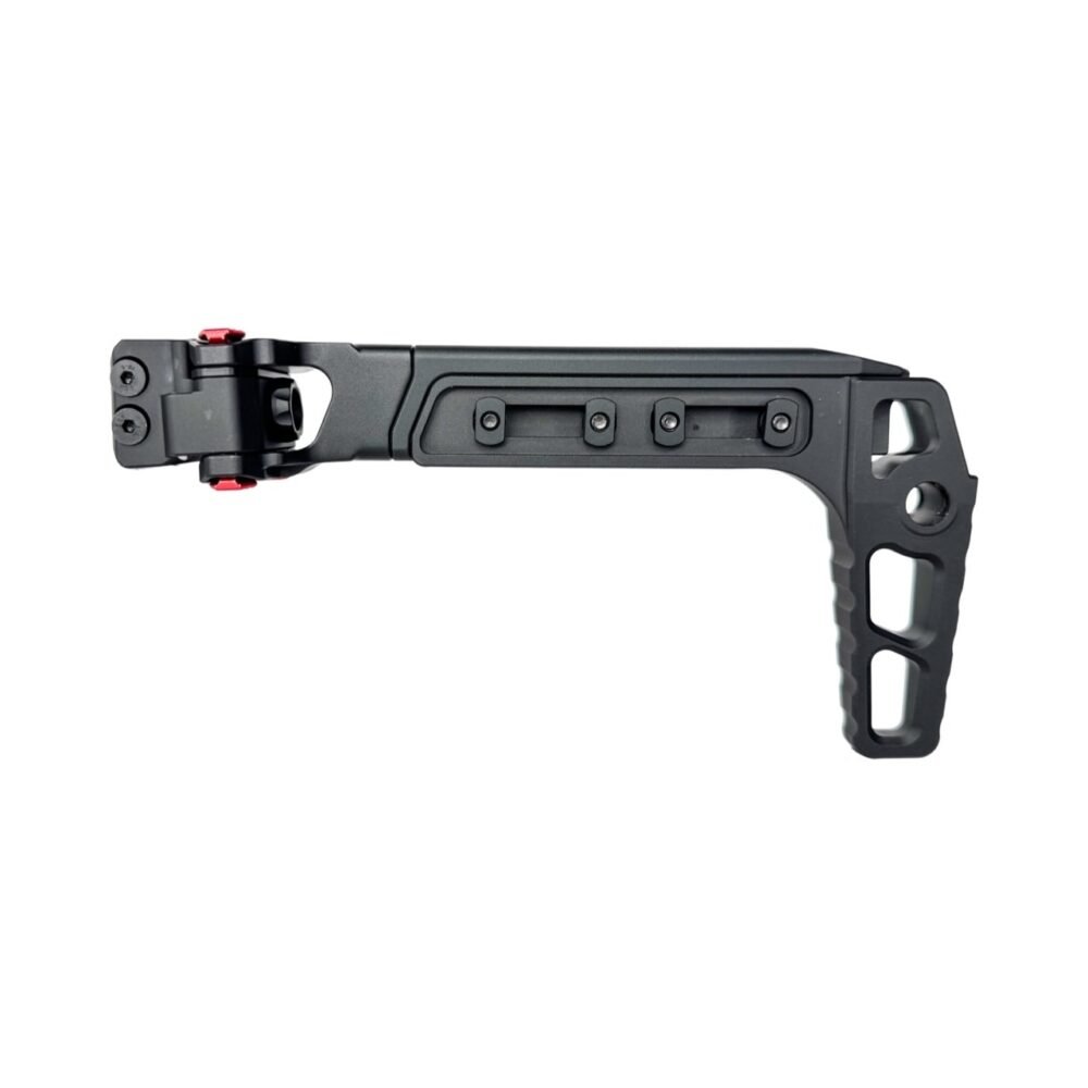 CTM CNC TwinFold Adjustable RIS Rail Stock - Black