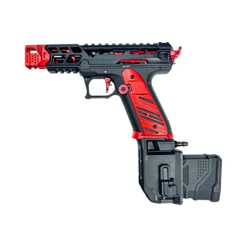 CTM AAP-01 / G-Series HPA M4 AEG Magazine 90° Angled Adapter - Red / Black