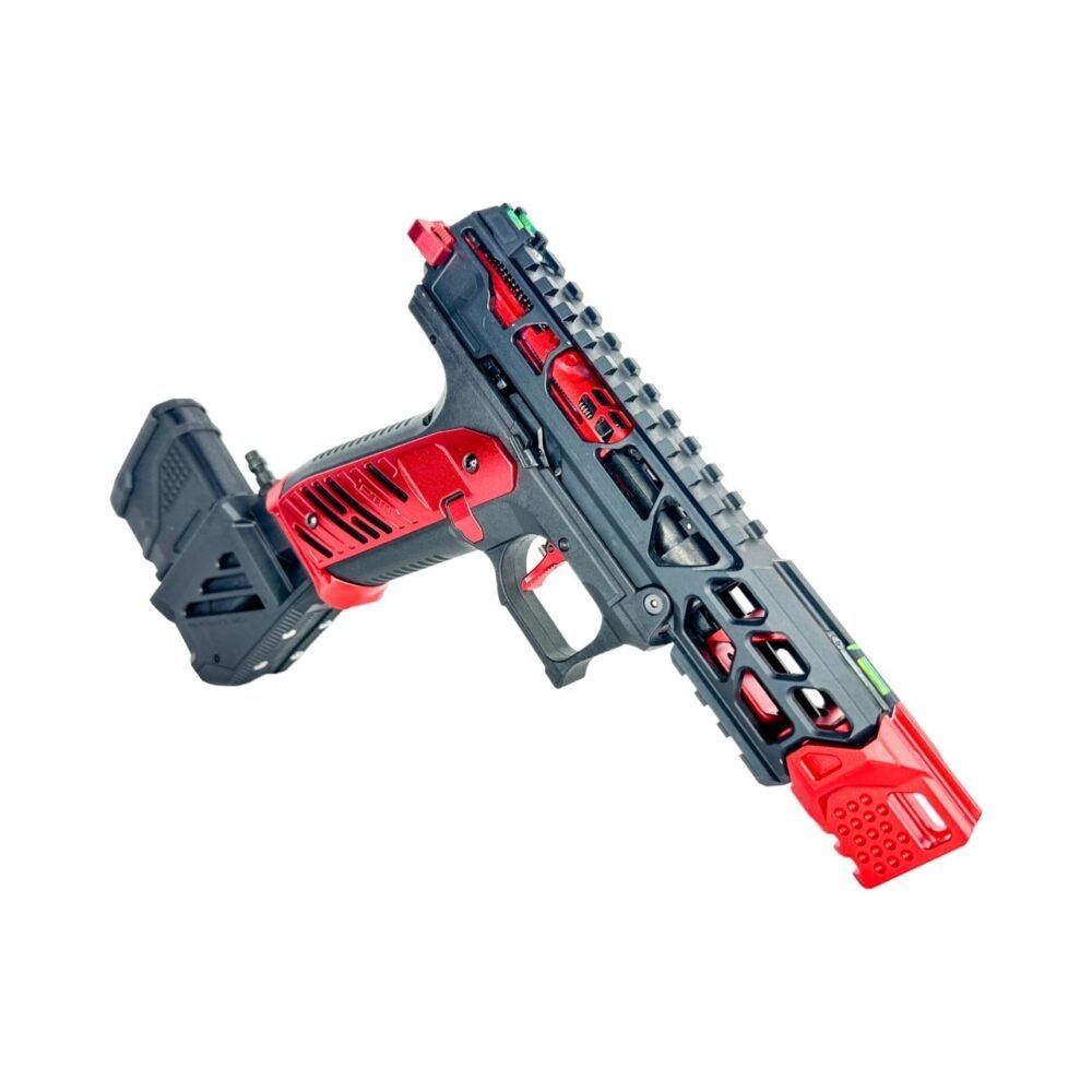 CTM AAP-01 / G-Series HPA M4 AEG Magazine 90° Angled Adapter - Red / Black