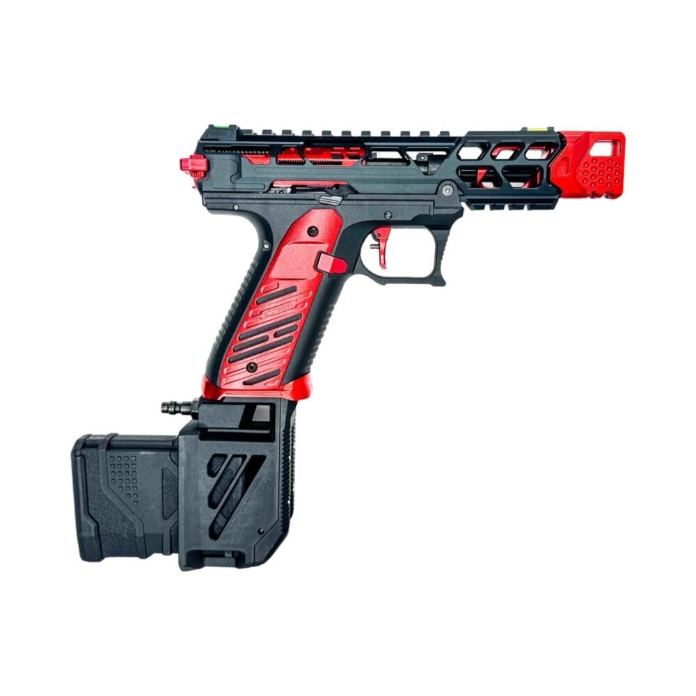 CTM AAP-01 / G-Series HPA M4 AEG Magazine 90° Angled Adapter - Red / Black