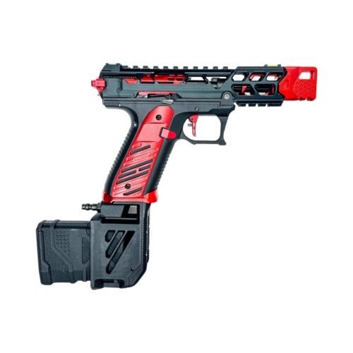 CTM AAP-01 / G-Series HPA M4 AEG Magazine 90° Angled Adapter - Red / Black