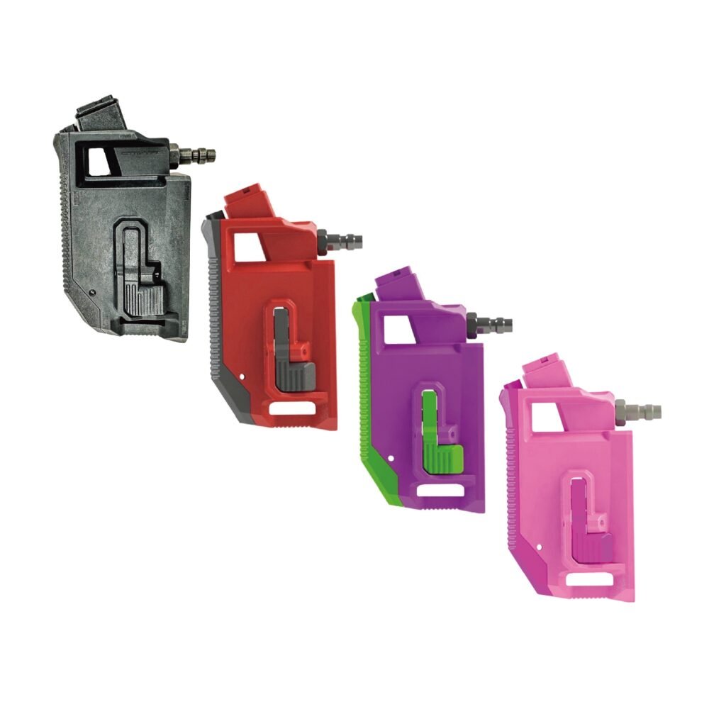 CTM AAP-01 / G-Series HPA M4 AEG Magazine 90° Angled Adapter - Red / Black