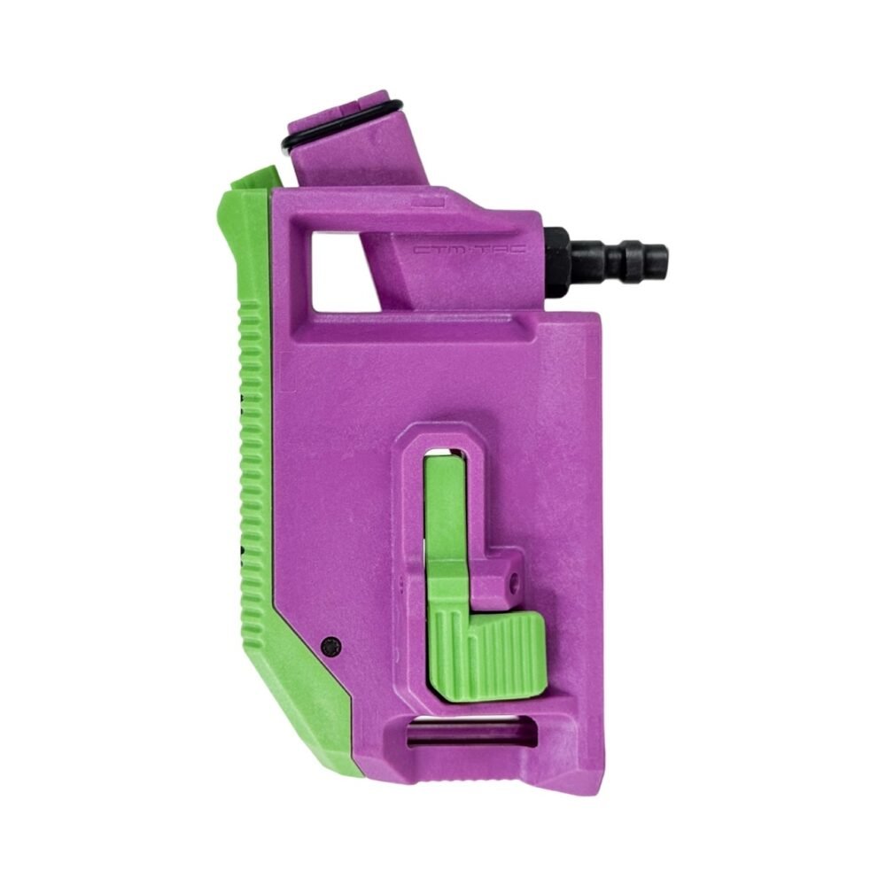 CTM AAP-01 / G-Series HPA M4 AEG Magazine 90° Angled Adapter - Purple / Black