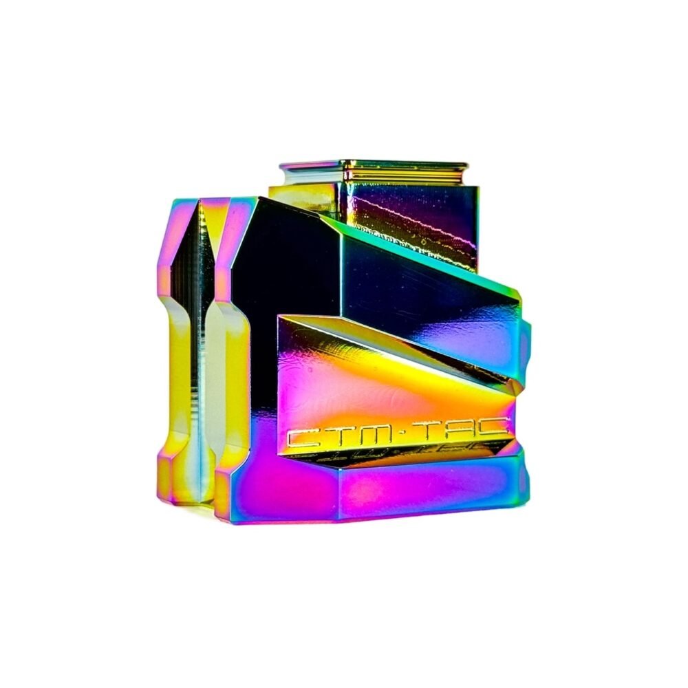 CTM Enlarged Aluminum Magazine Base Plate AAP-01 and G-Series - Chameleon (Electroplated)