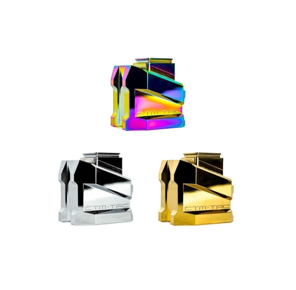 CTM Enlarged Aluminum Magazine Base Plate AAP-01 and G-Series - Chrome (Electroplated)