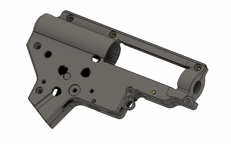 RetroArms CNC Gearbox V2 QSC, 8mm - Black