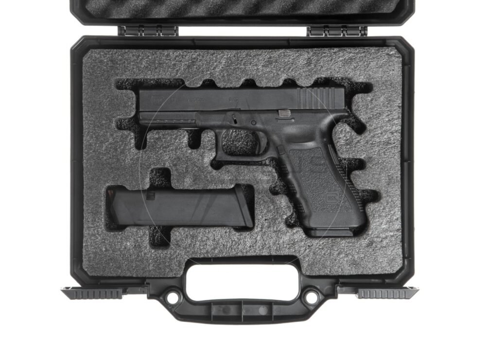 Nimrod Transport Pistol Case, 31x27x7.5 cm (Pre-Cut) - Black