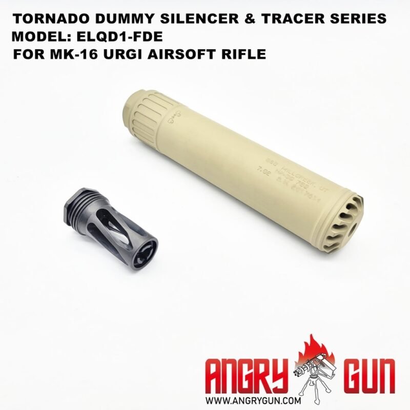 Angry Gun TORNADO MK16 URGI QD Silencer - Tan
