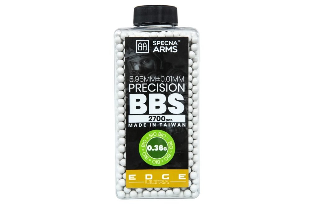 SA EDGE ULTRA(TM) BIO Pellets 0.36g, 2700 BBs (Bottle) - White