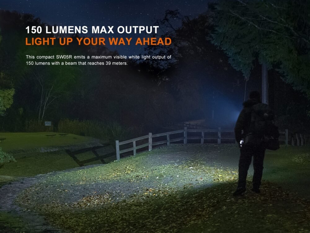 FENIX Rechargeable Flashlight SW05R-UV (White Light / UV) - Green