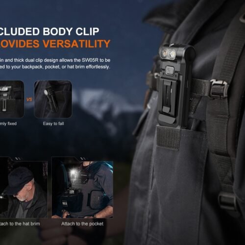 FENIX Rechargeable Flashlight SW05R-UV (White Light / UV) - Green