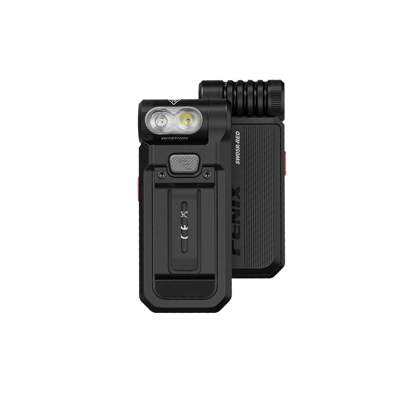 71234 FENIX Rechargeable Flashlight SW05R-UV (White Light / UV) - Black