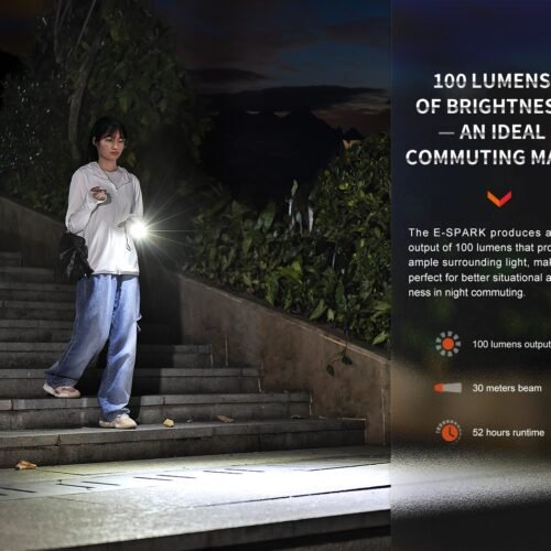 FENIX ​​​​E-SPARK Mini Lantern - Black