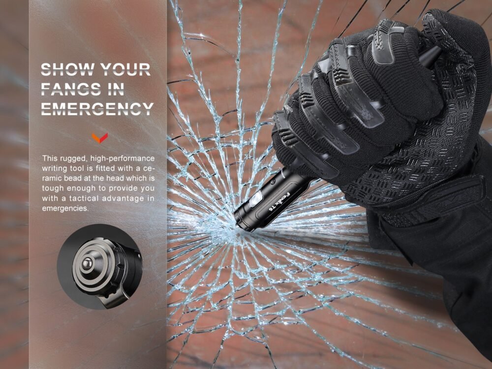 FENIX ​​​​T6 Tactical Pen with LED Flashlight - Black