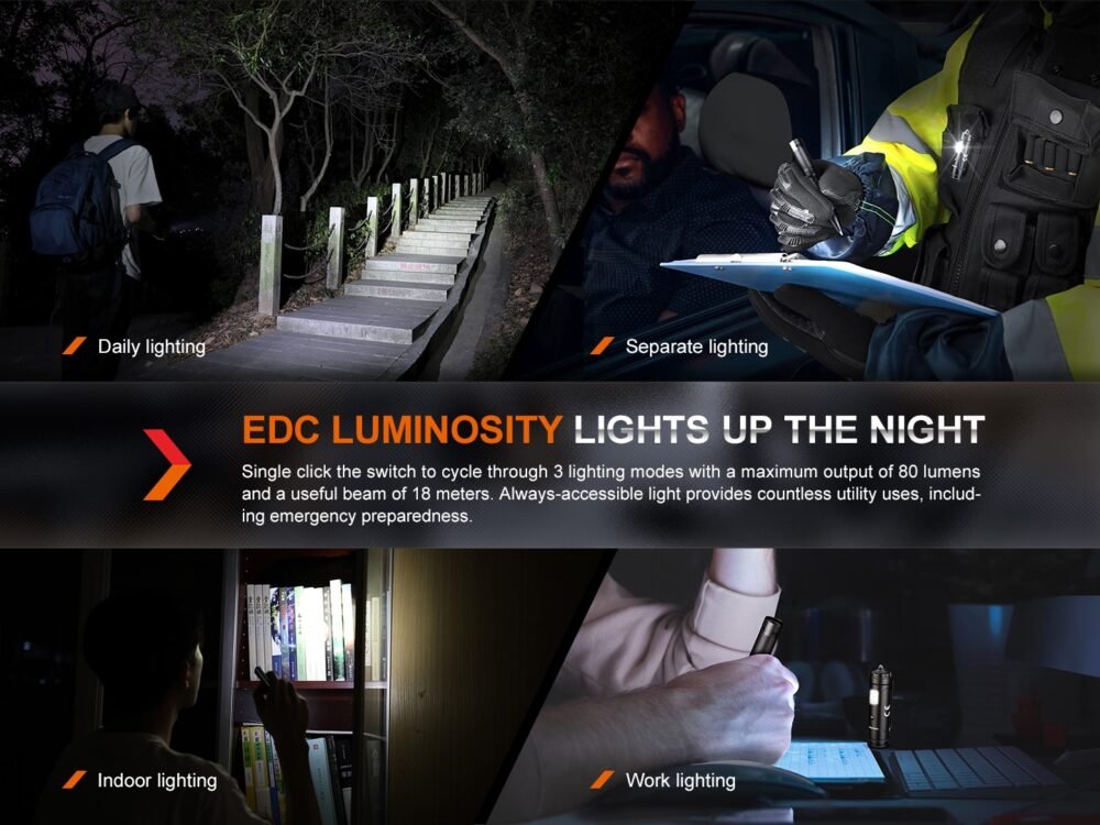 FENIX ​​​​T6 Tactical Pen with LED Flashlight - Black