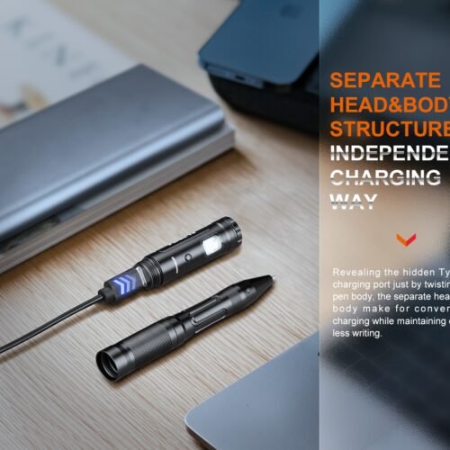 FENIX ​​​​T6 Tactical Pen with LED Flashlight - Black