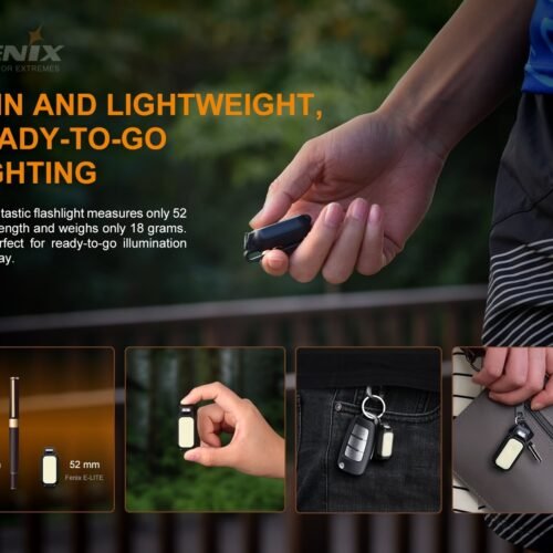FENIX ​​​​MINI-LITE Rechargeable Flashlight - Black