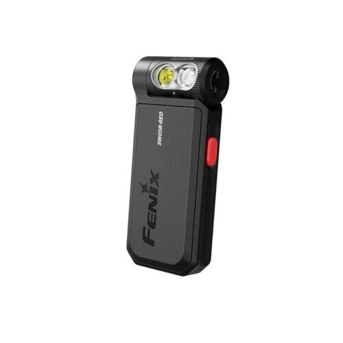 71277 FENIX Rechargeable Flashlight SW05R-RED (White / Red Light) - Black
