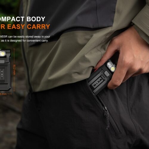 FENIX Rechargeable Flashlight SW05R-RED (White / Red Light) - Green