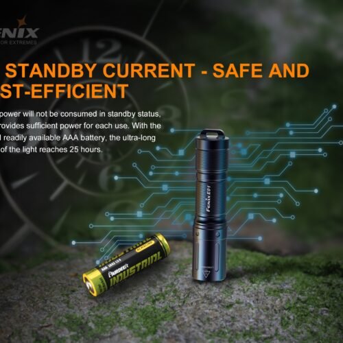 71314 FENIX E01 V2.0 Flashlight - Black