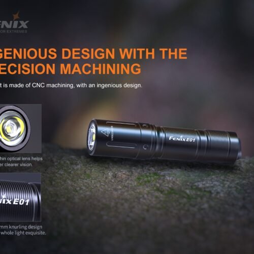 71315 FENIX E01 V2.0 Flashlight - Black