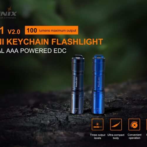 71317 FENIX E01 V2.0 Flashlight - Black