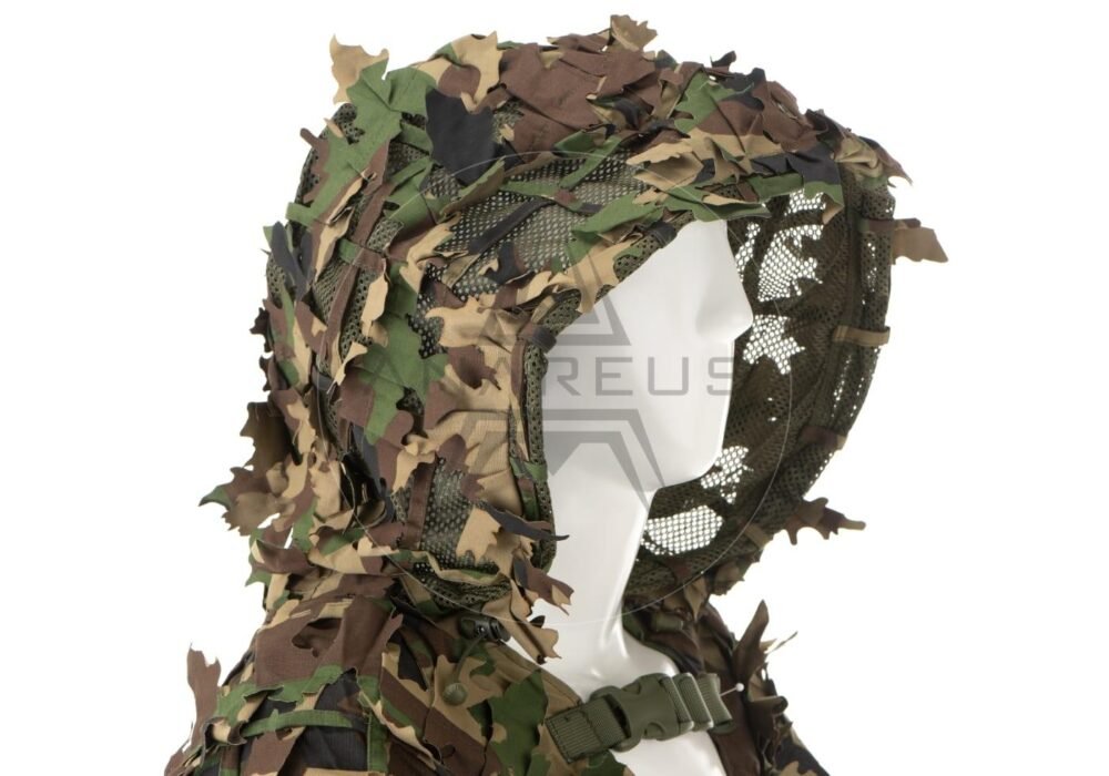 Invader Gear Ghillie Base Leaf Camouflage Suit - Woodland