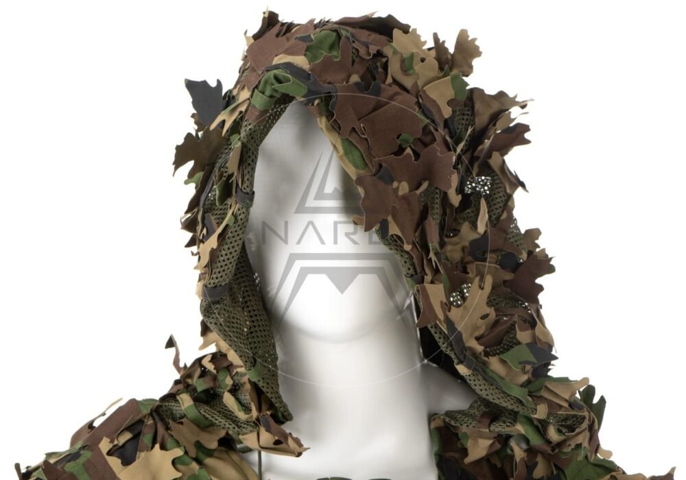Invader Gear Ghillie Base Leaf Camouflage Suit - Woodland