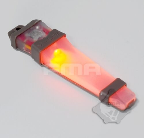 FMA V-LITE Tactical Position Marker, Tan Case - Red
