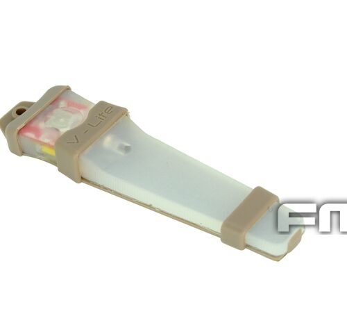FMA V-LITE Tactical Position Marker, Tan Case - Red