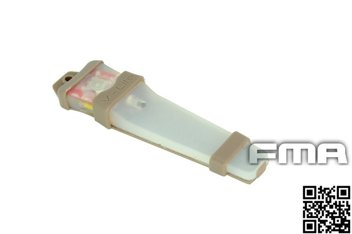 FMA V-LITE Tactical Position Marker, Tan Case - Red