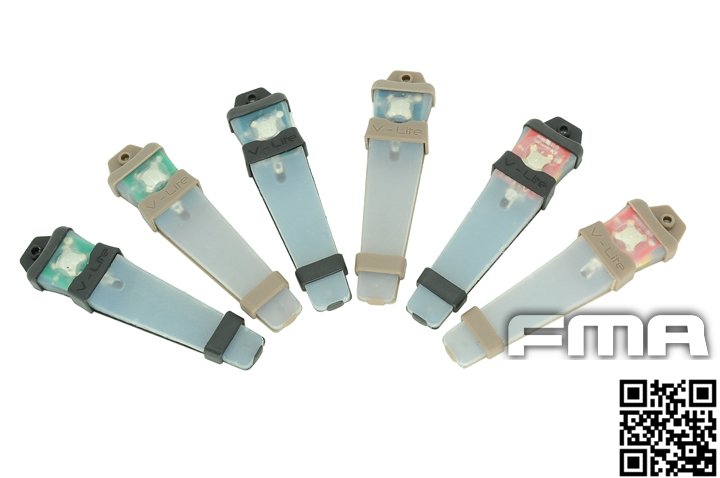 FMA V-LITE Tactical Position Marker, Tan Case - Red