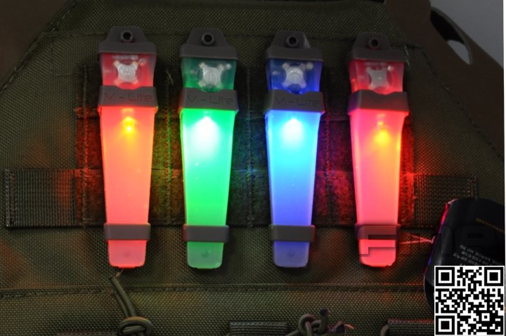 FMA V-LITE Tactical Position Marker, Tan Case - Green